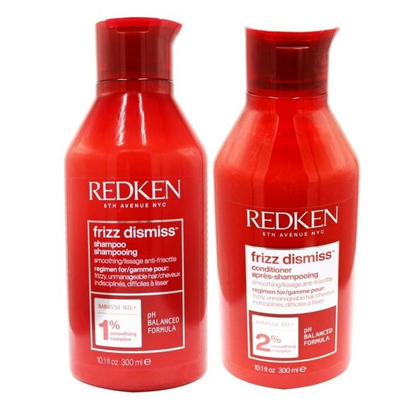 Redken Frizz Dismiss Shampoo & Conditioner Duo 10.1 oz Each Anti-Frizz Hair Care - Picture 1 of 5